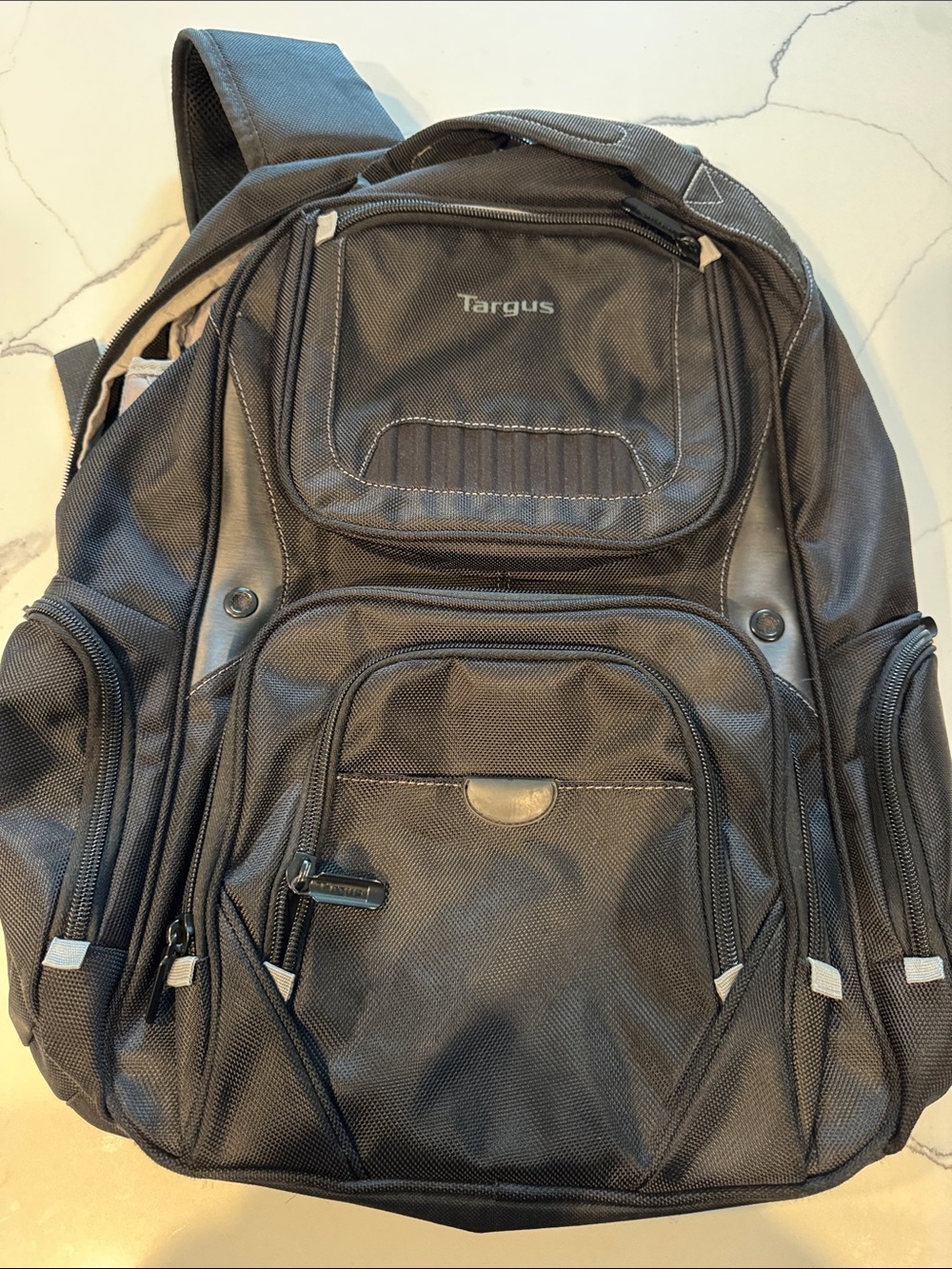 Targus Black Travel Laptop Backpack with Multiple Pockets